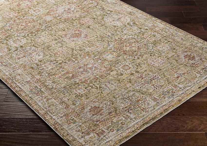Belvue Traditional Olive Area Rug