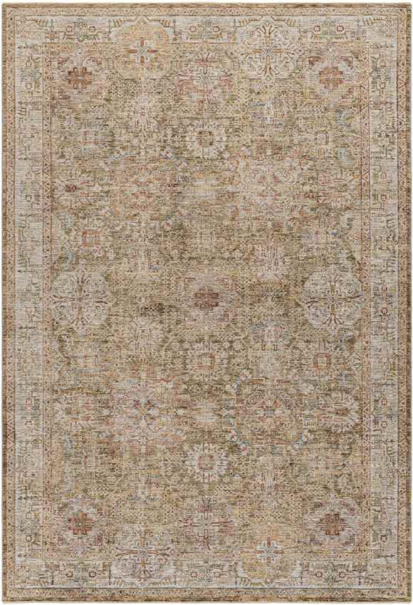 Belvue Traditional Olive Area Rug