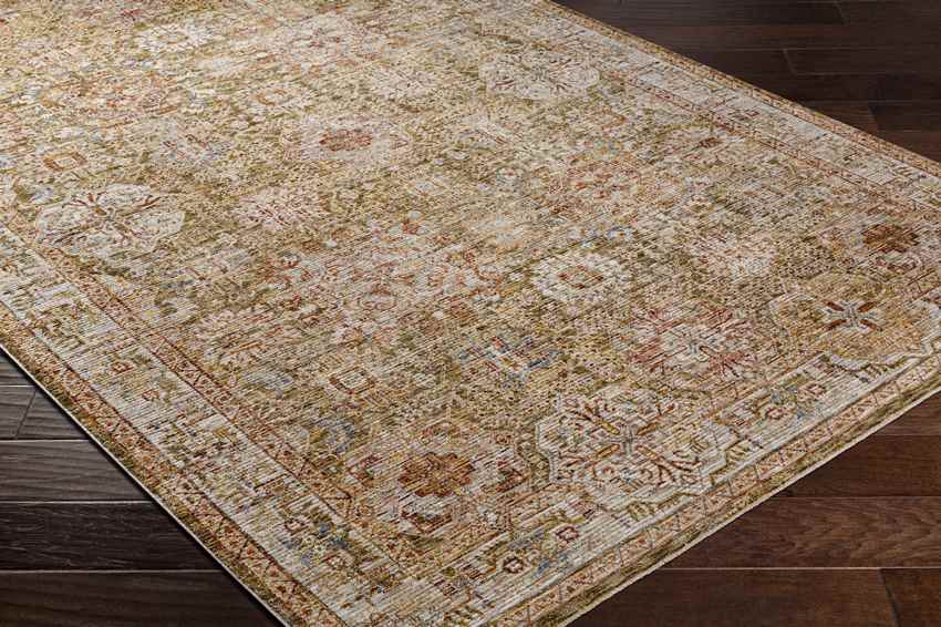 Belvue Traditional Olive Area Rug