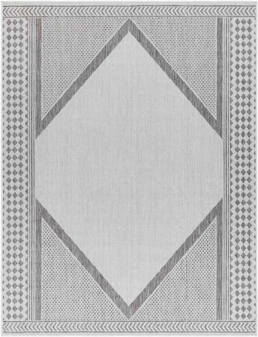 Silver Global Charcoal/Ivory Area Rug