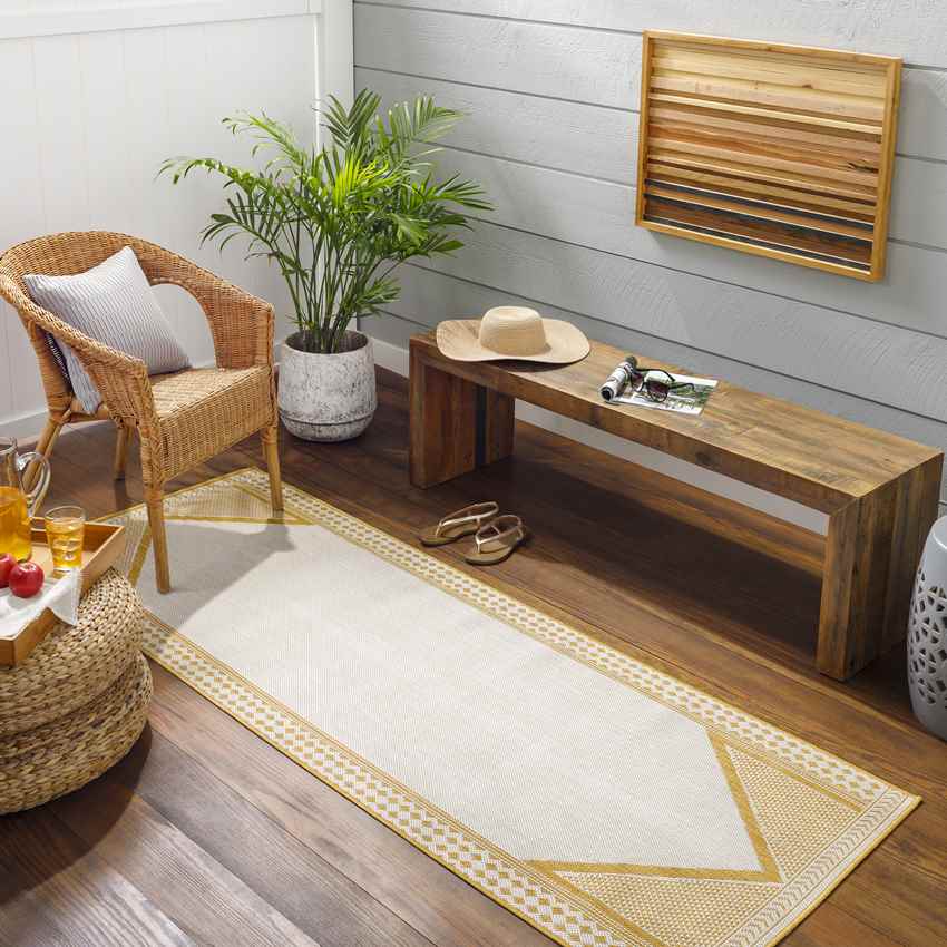 Silver Global Mustard/Ivory Area Rug