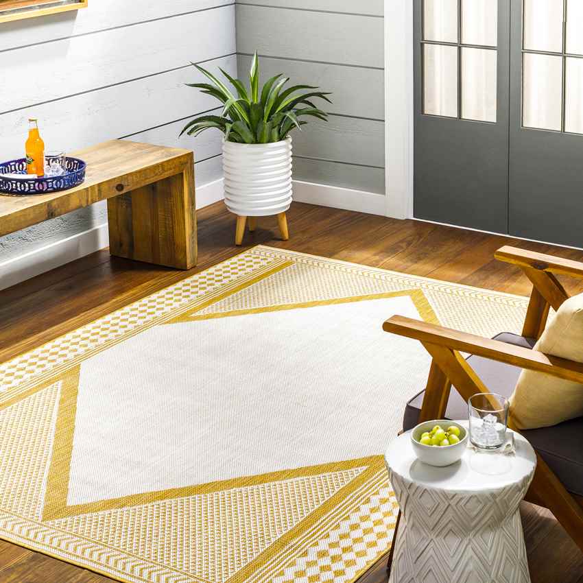 Silver Global Mustard/Ivory Area Rug
