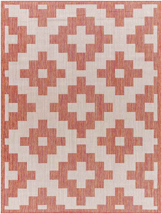 Spivey Global Dark Coral Area Rug