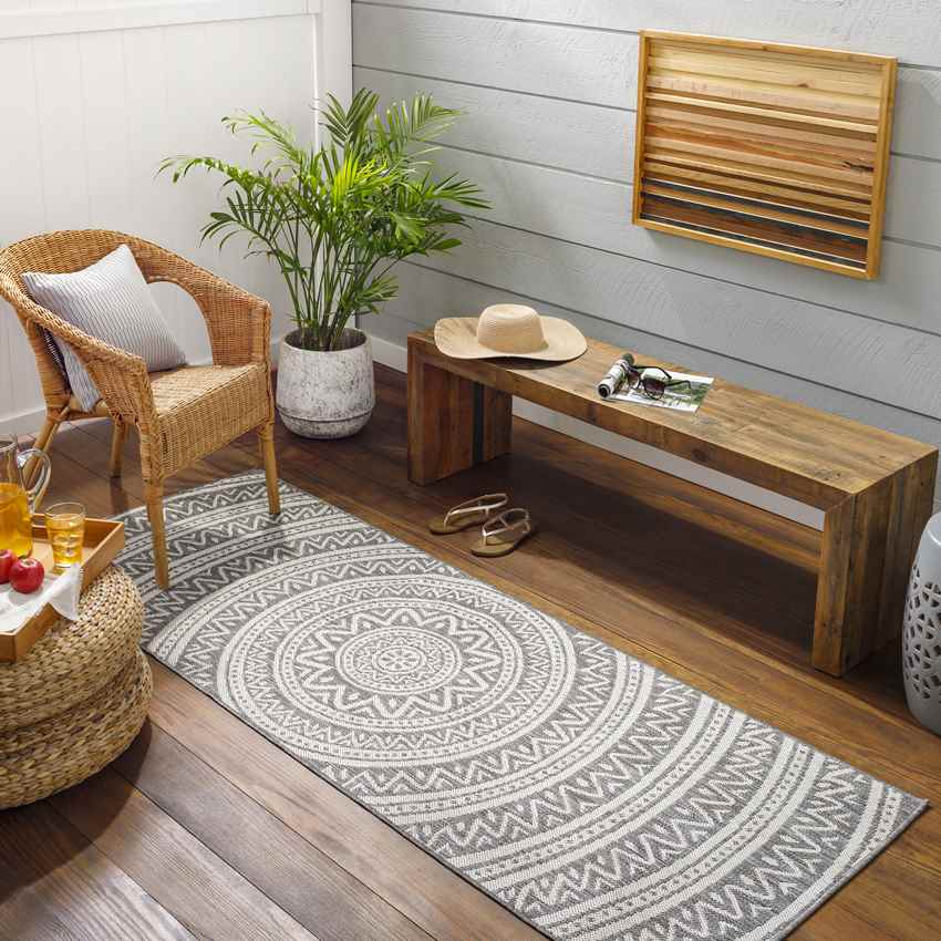 St Ansgar Global Medium/Silver Gray Area Rug