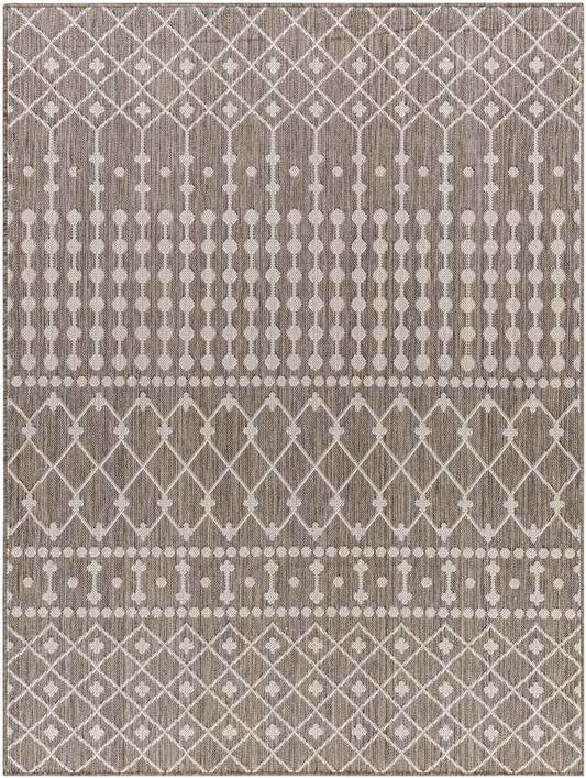 St Mary Global Dark Brown/Off-White Area Rug