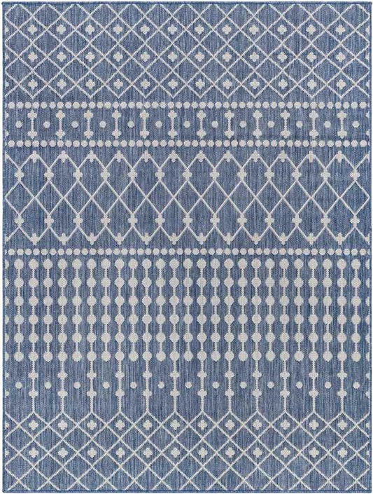 St Mary Global Navy/Off-White Area Rug