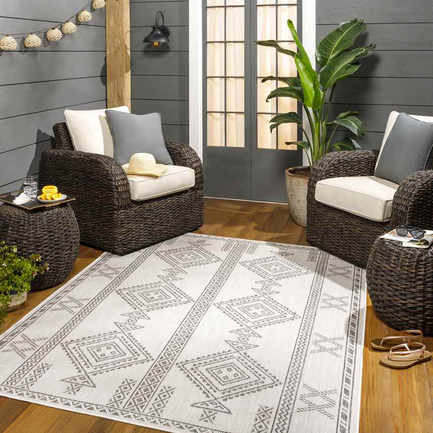 Susank Global Dark Gray/Silver Gray Area Rug