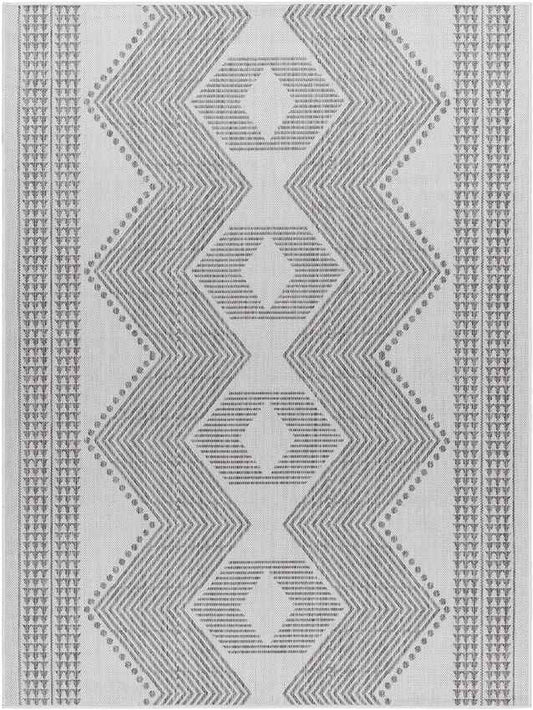 Templeton Global Silver Gray/Dark Gray Area Rug