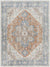 Estill Traditional Burnt Orange Washable Area Rug