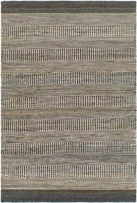 Cylinder Rustic Black/Tan Area Rug