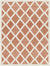 Calloway Modern Burnt Orange Area Rug