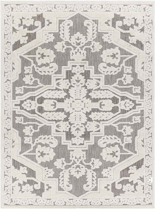 Castalia Modern Ivory/Light Brown Area Rug