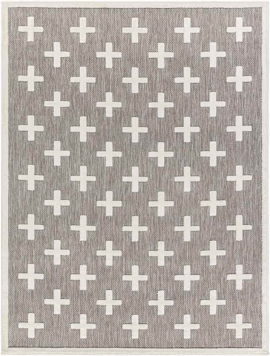 Castana Modern Ivory/Light Brown Area Rug