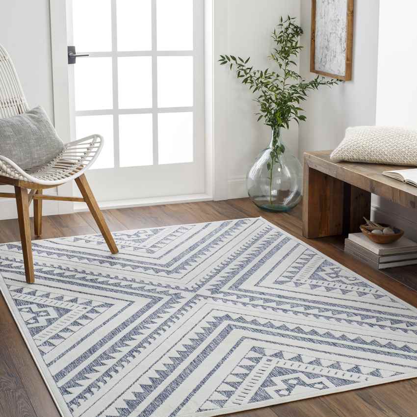 Charles Modern Denim Area Rug