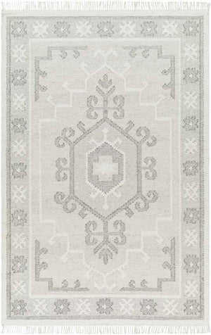 Louisburg Traditional Smoke Gray/Beige Area Rug