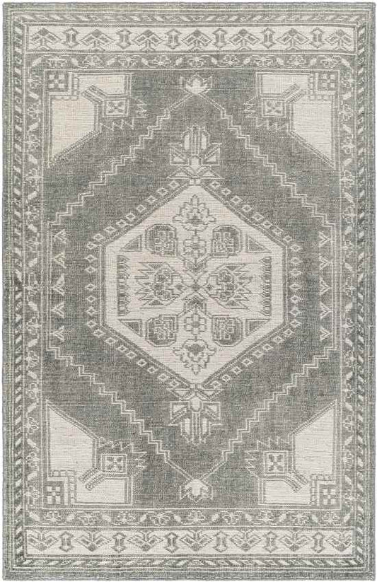 Mahaska Traditional Dusty Sage/Light Beige Area Rug