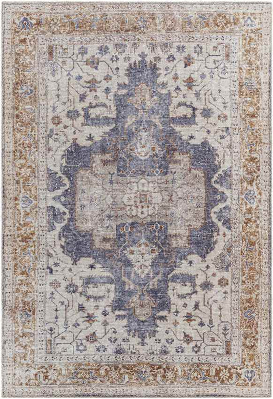 Wickliffe Traditional Ivory Washable Area Rug