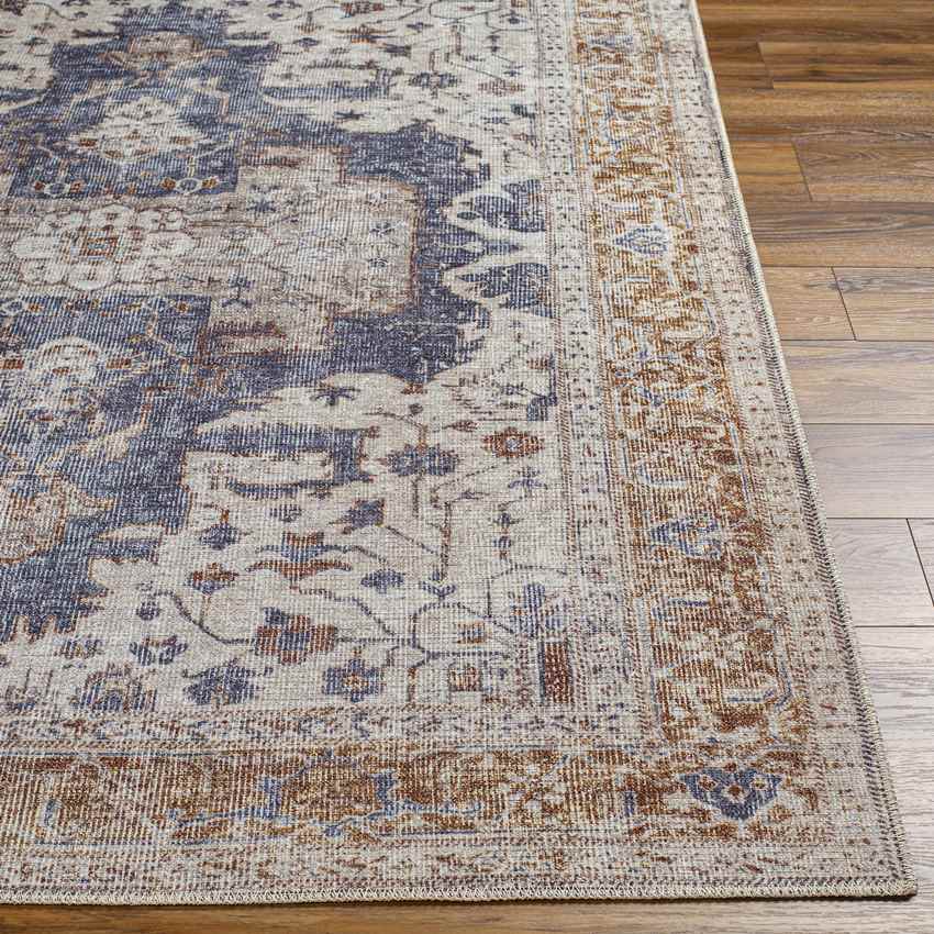 Wickliffe Traditional Ivory Washable Area Rug