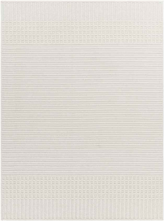Burkesville Modern Ivory Washable Area Rug