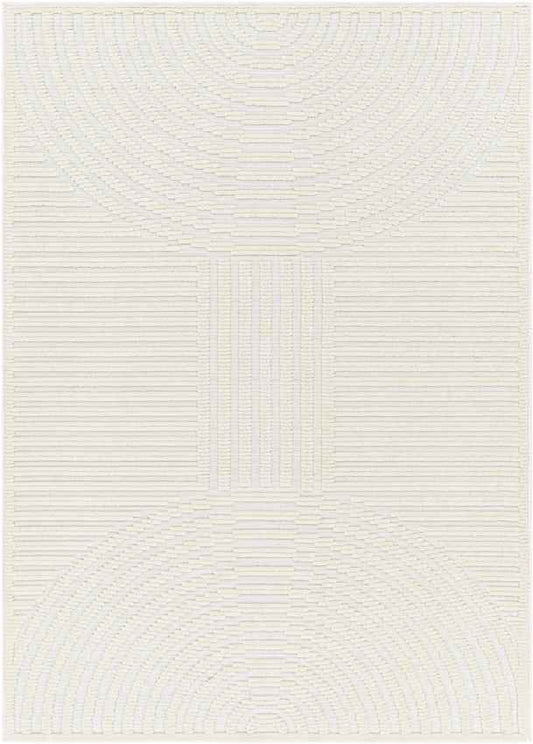 Carter Lake Modern Cream Washable Area Rug