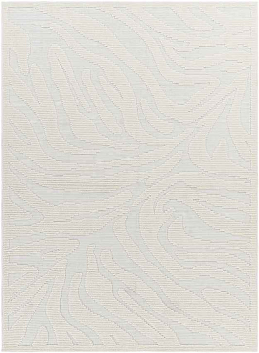 Cedar Vale Modern Light Gray/Ivory Washable Area Rug