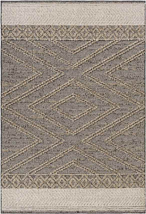 East Orange Modern Dark Gray Area Rug