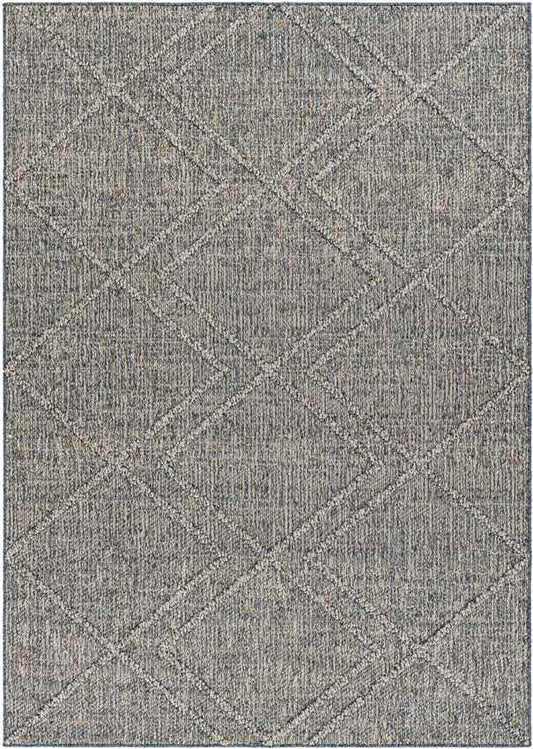 East River Modern Dark Gray Area Rug