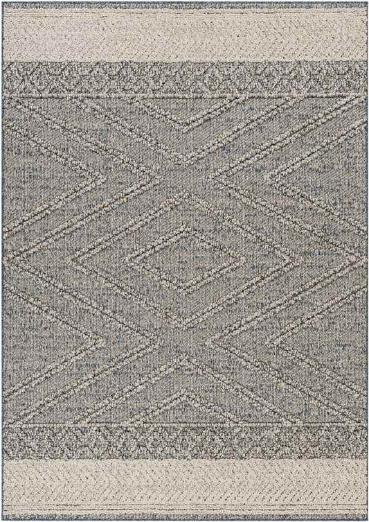 East Orange Modern Gray Area Rug