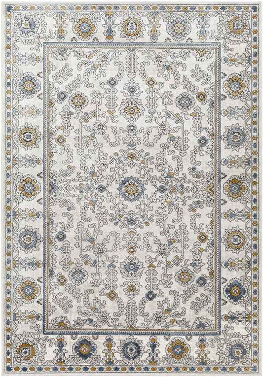 Andru Traditional Ivory Area Rug