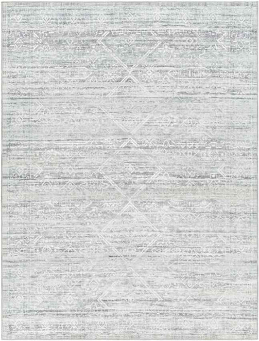 Rosalind Traditional Slate Gray Washable Area Rug
