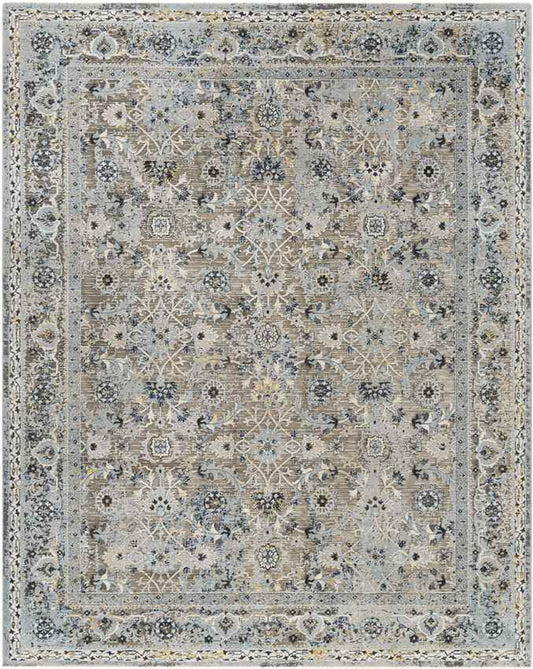 Emili Traditional Slate Gray Area Rug