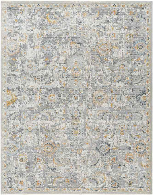 Leatha Traditional Ivory/Light Gray Area Rug