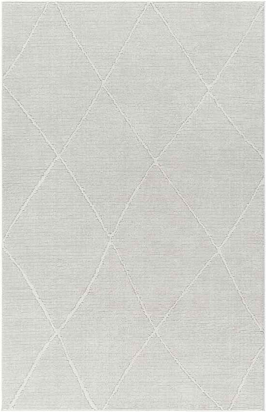 Pietro Global Light Slate Washable Area Rug