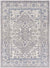 Franisco Traditional Light Gray/Cobalt Area Rug