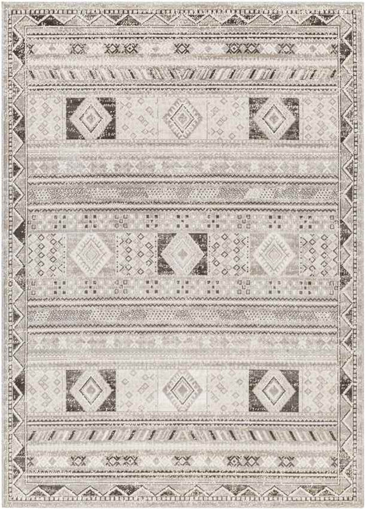 Keara Global Taupe/Ivory Area Rug