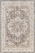 Kortny Traditional Ivory/Dark Brown Area Rug