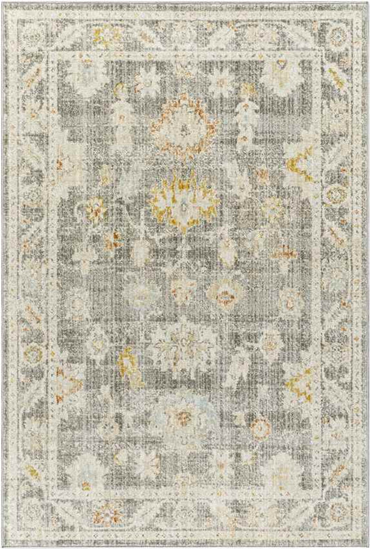 Absalon Traditional Light Beige/Medium Gray Area Rug