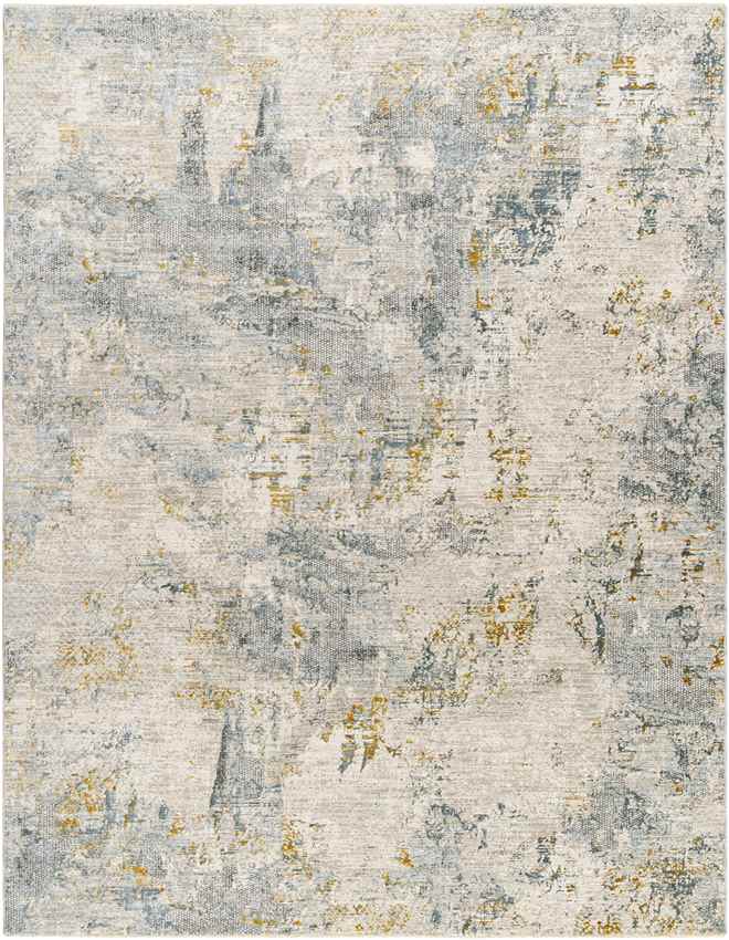 Coretta Modern Taupe/Deep Teal Area Rug