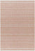 Antibes Global Coral/White Area Rug