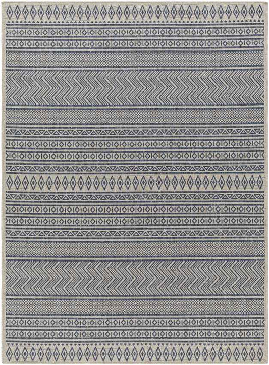 Antibes Global Navy Blue/Beige Area Rug