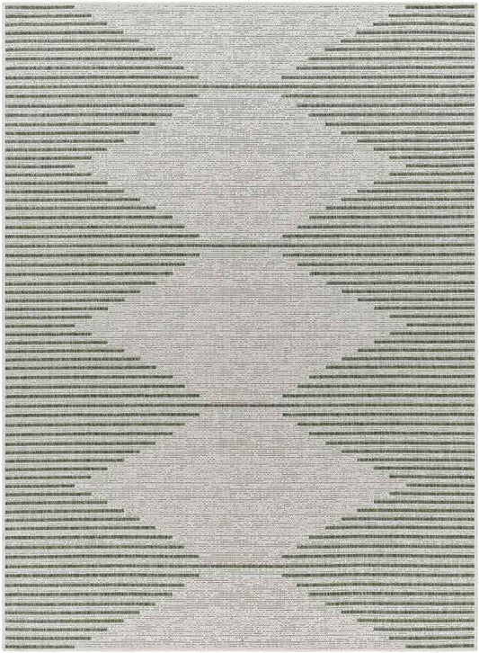 Okswerd Global Moss/Gray Area Rug