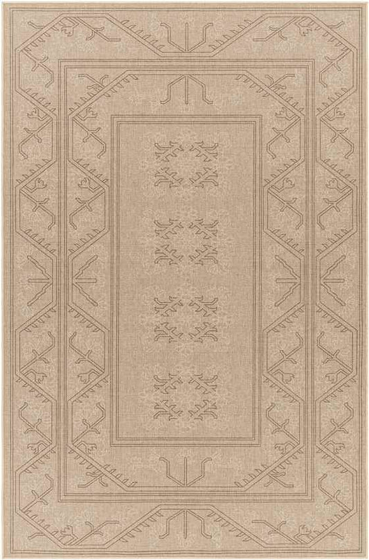 Tenequa Cottage Pecan/Brown Washable Area Rug