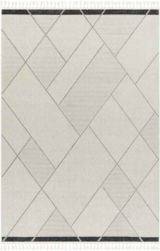 Lenamarie Modern Beige/Black Area Rug