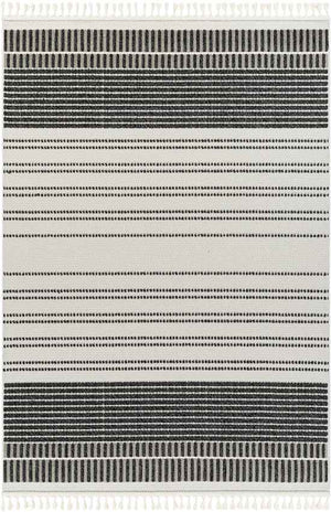 Nicholaus Cottage Black/Ivory Area Rug