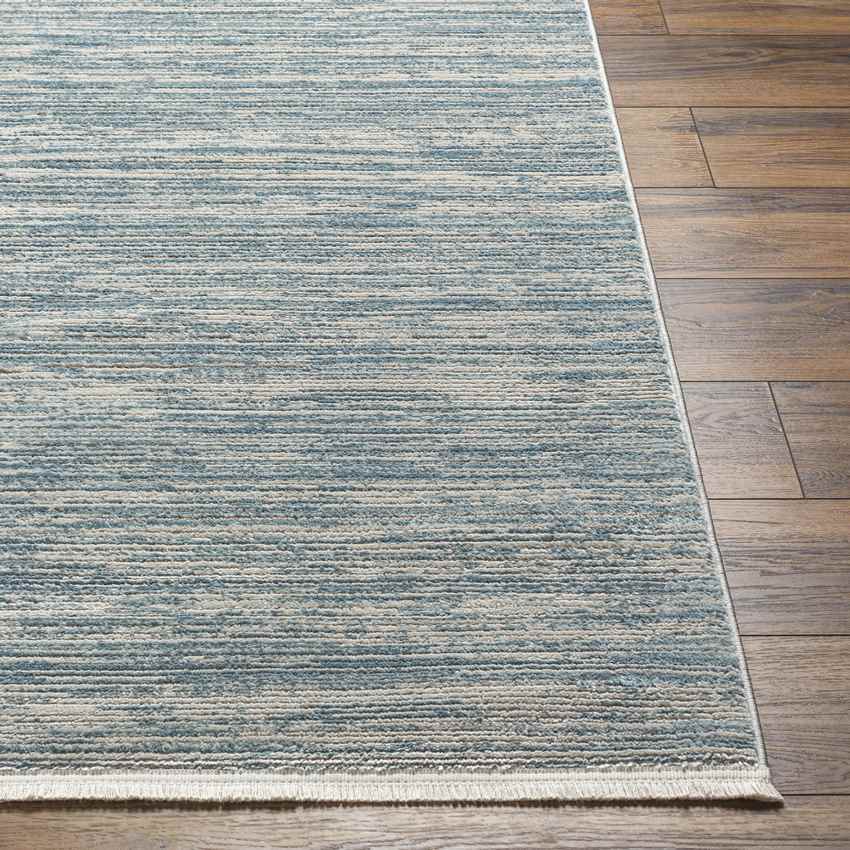 Damica Modern Dark Teal Area Rug - Vibrant Elegance