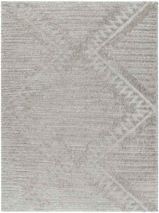 Brittane Global Gray/Dark Brown Area Rug