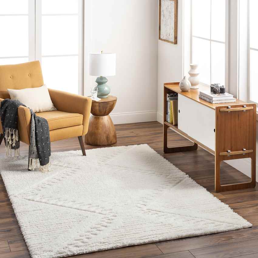 Brittane Global Cream Area Rug