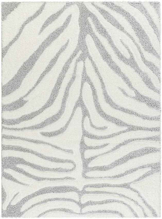 Delonte Modern Light Gray/Cream Area Rug