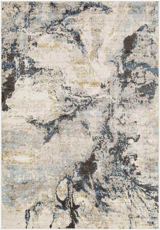 Majorie Modern Beige/Dark Teal Area Rug