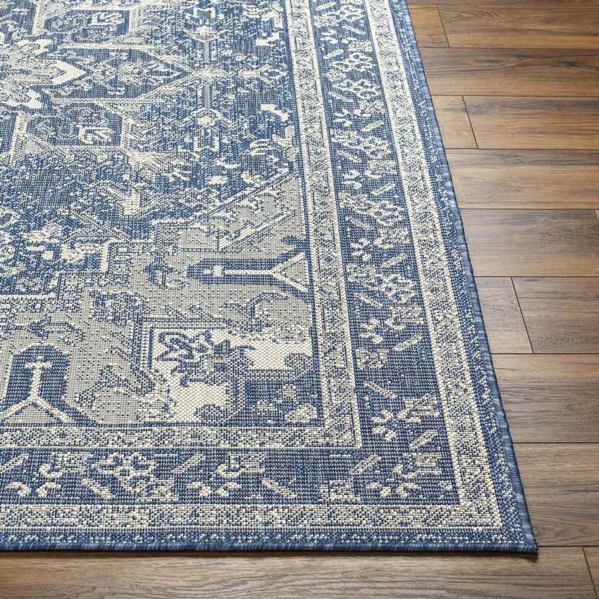 Effrey Traditional Navy/Cream Area Rug